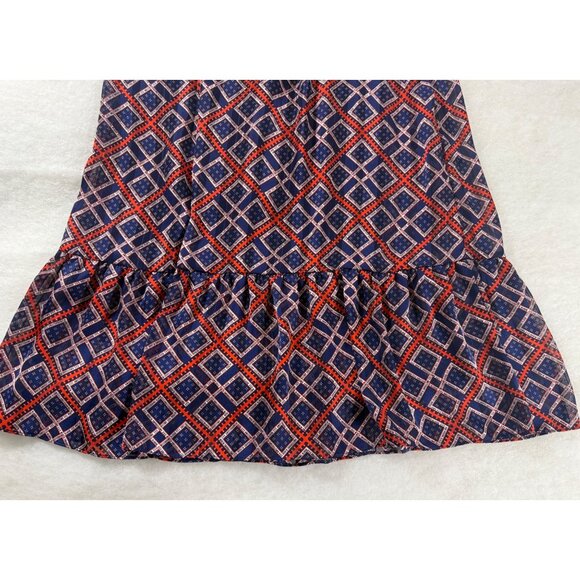 Scotch & Soda Amsterdams Blauw Boho Maxi Dress S Geo Print Fall Chic - Picture 9 of 16